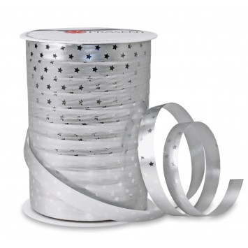 Ribbon Glossy Silver with Star RGSS Ribbon Glossy Silver with Star RGSS